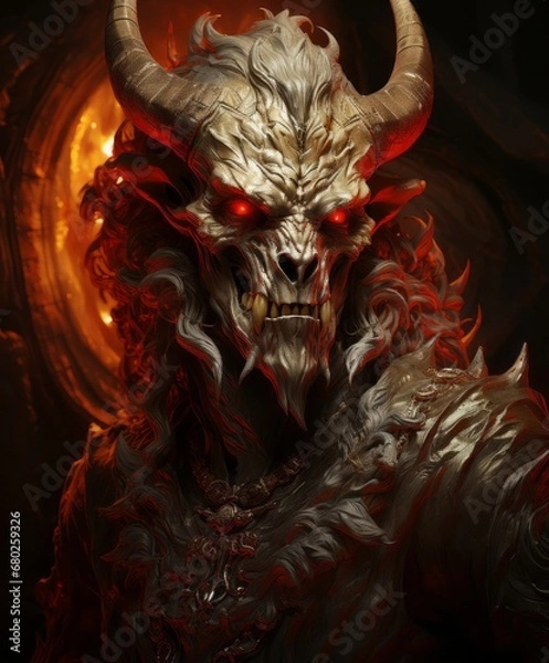 Fototapeta portrait of the devil