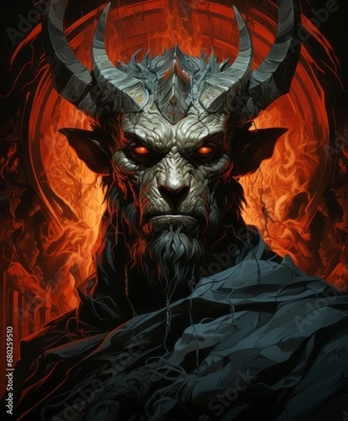 Fototapeta portrait of the devil