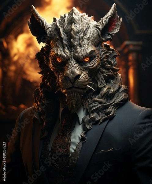 Fototapeta portrait of the devil