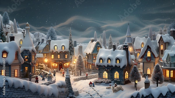 Obraz winter in the city