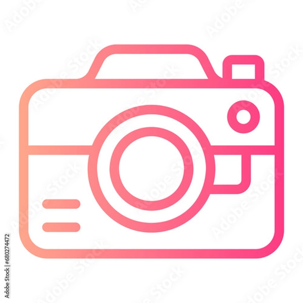 Obraz camera gradient icon