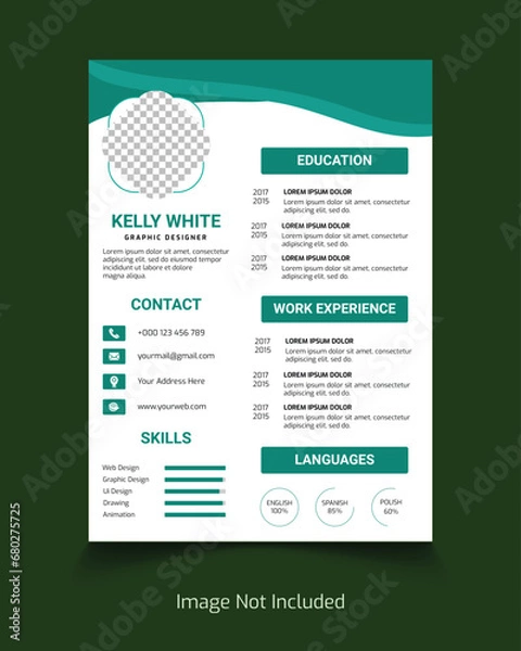 Obraz Resume CV Template