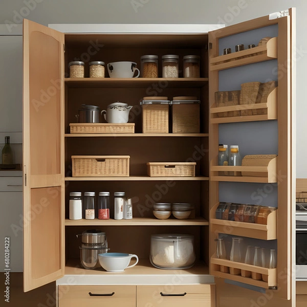 Obraz shelf with shelves,ai generated 