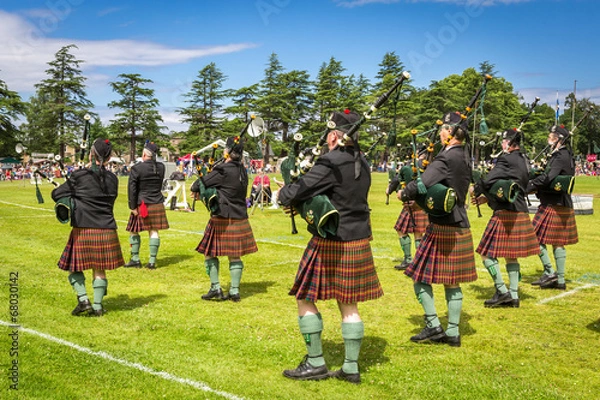 Obraz Highland Games # 3 - Piper band, Szkocja