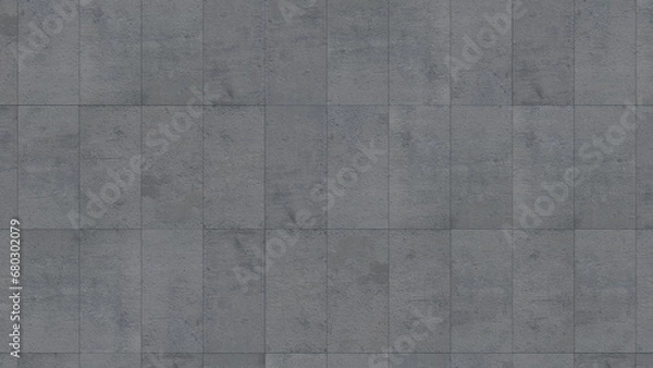 Fototapeta Rectangular concrete mosaic tiles material texture 1
