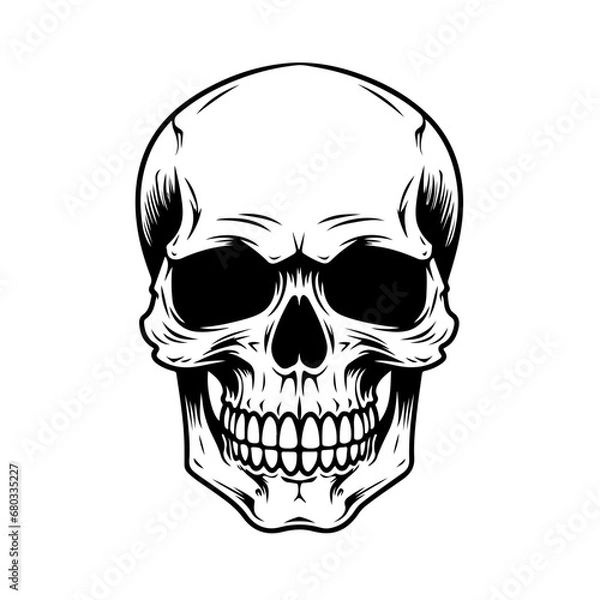 Fototapeta Intricate Skull Design Vector Illustration