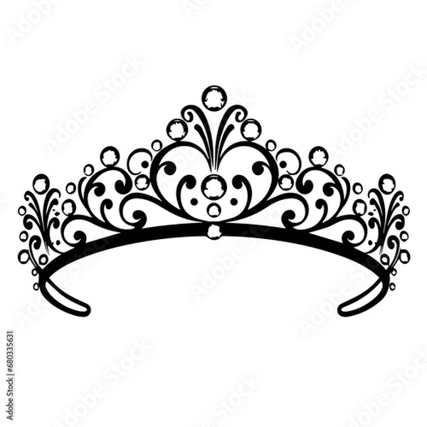 Obraz Tiara Crown Vector Illustration