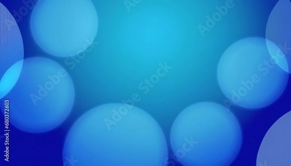 Fototapeta abstract blue background with circles