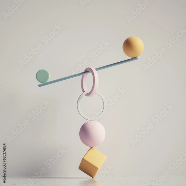 Fototapeta balance geometric