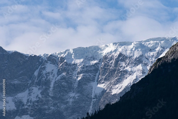 Fototapeta 산의 만년설