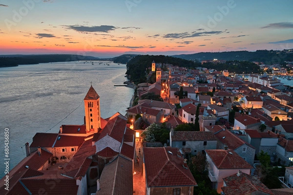 Obraz Rab zur Blauen Stunde