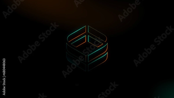 Fototapeta Minimalistic Logo Animation