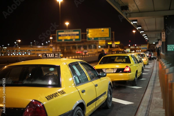 Obraz Airport Taxi Lineup
