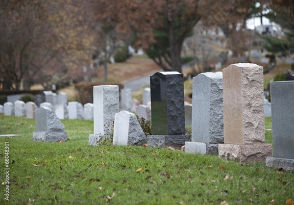 Obraz Cemetery Gravestones