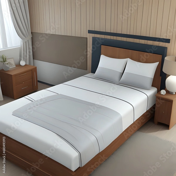 Obraz hotel room interior,ai generated 