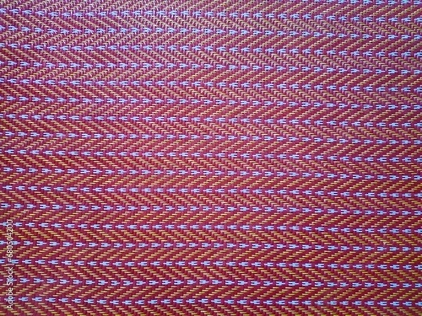 Obraz red wave pattern fabric