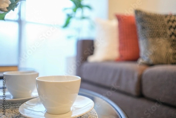 Obraz 一軒家 リビングダイニングルームの食卓