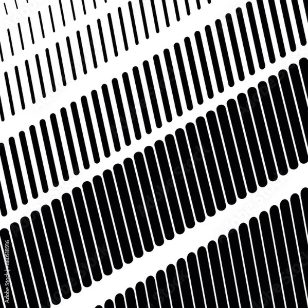 Fototapeta The rows of stripes increase in size towards the bottom of the art