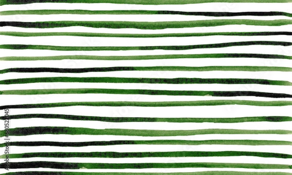 Fototapeta horizontal background of green watercolor lines
