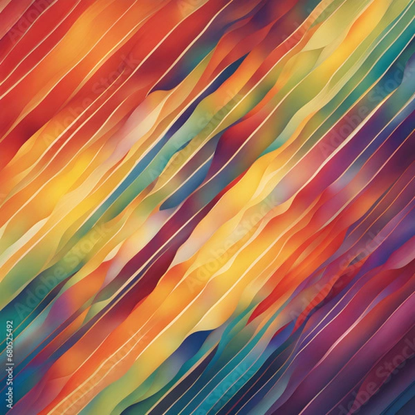 Fototapeta Radiant Spectrum Fusion An abstract print