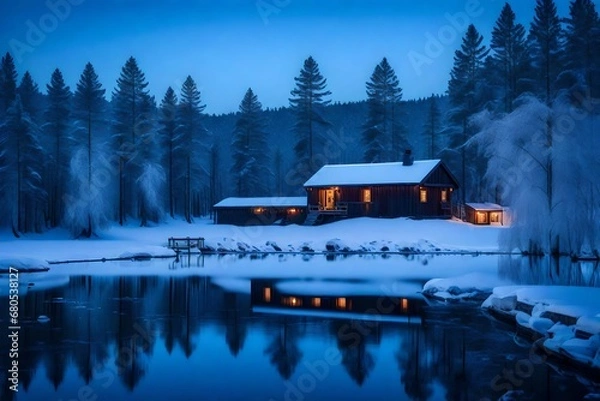 Obraz house in the mountains