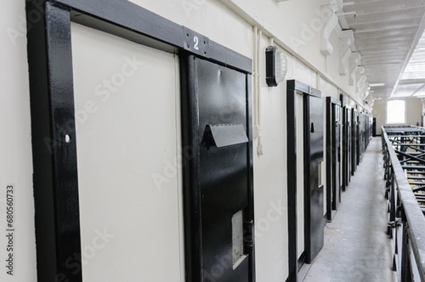 Obraz Cells and landing in the Crumlin Road Gaol, a Victorian built prison.