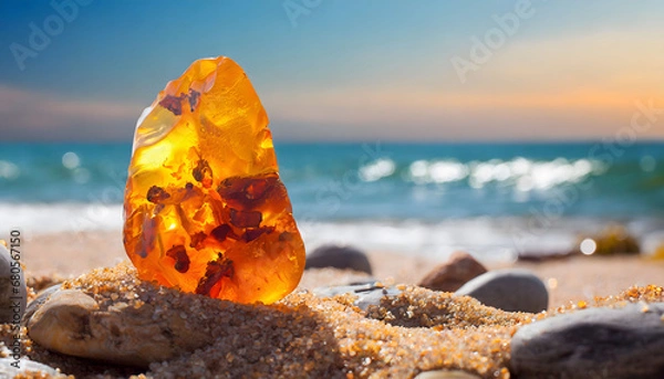 Obraz Bursztyn na plaży