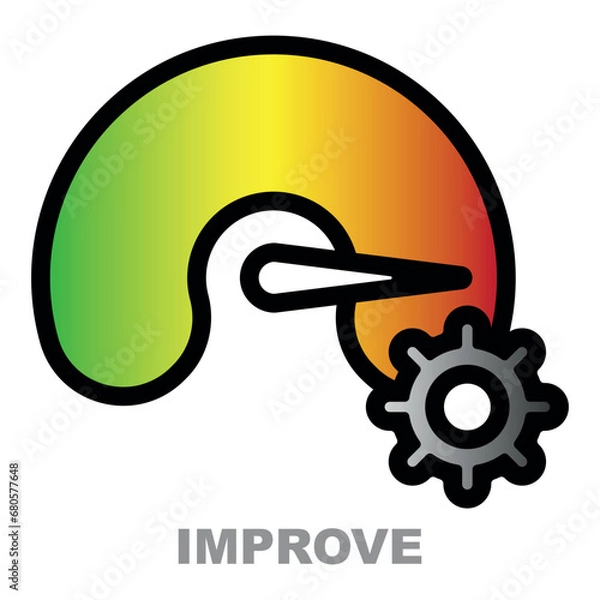 Obraz Improve colors trendy icon. Perfect for a website.