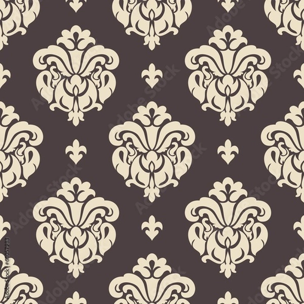 Fototapeta Damask seamless background