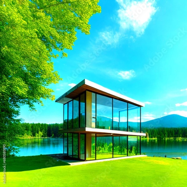 Obraz house on the lake