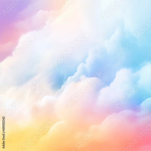 Obraz Pastel Colorful Rainbow Digital Paper Textures Ephemera Scrapbook Paper Art Background