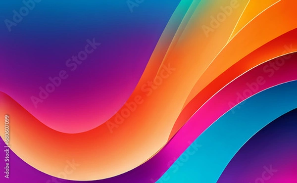Obraz Colorful rainbow gradient abstract background