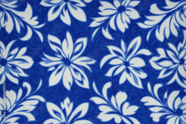 Fototapeta A beautiful textile pattern. Textile Symphony. A Journey of Fabric.  Generative AI