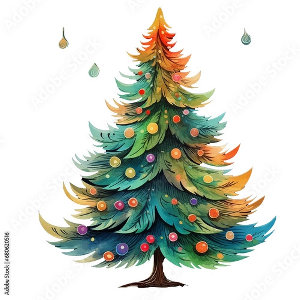 Obraz Christmas tree pine PNG