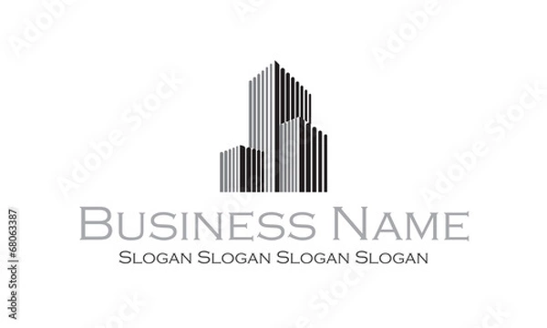 Obraz Logo architecte : immeuble