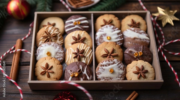 Fototapeta Die schönste Zeit des Jahres: Plätzchen backen in der Weihnachtszeit