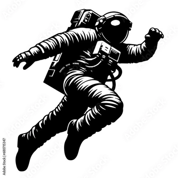 Obraz astronaut isolated on white background