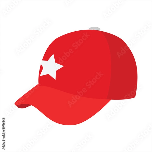 Fototapeta baseball hat - baseball cap - icon vector design template