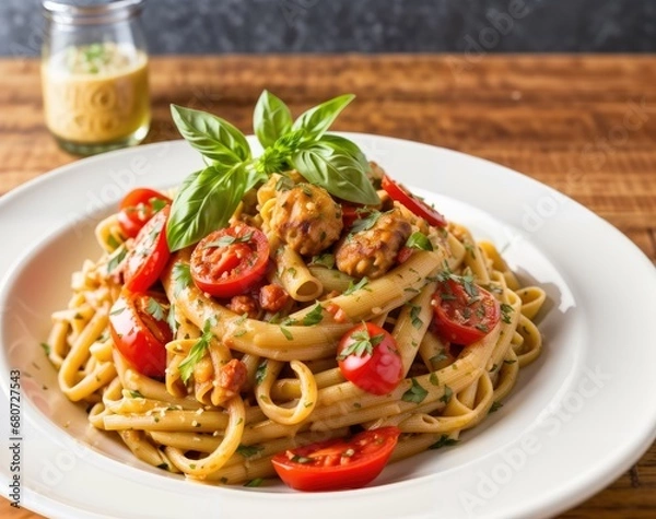 Obraz Vegan Elegance: Ultra-Realistic Food Composition