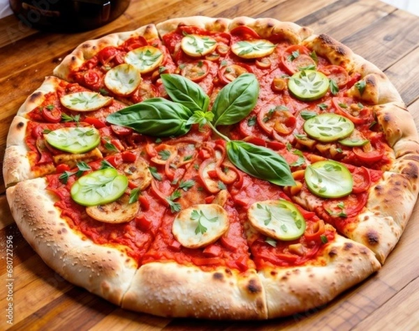 Obraz Vegan Elegance: Ultra-Realistic Food Composition