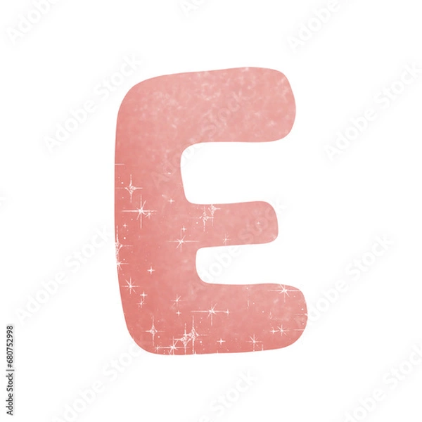 Obraz number font e