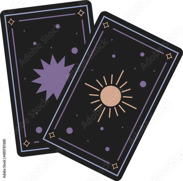 Fototapeta Hand Drawn Tarrot Card Esoteric