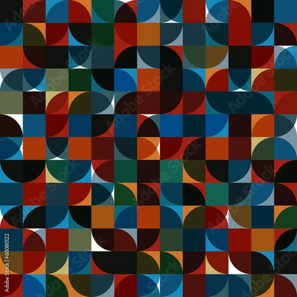 Fototapeta Seamless retro pattern.