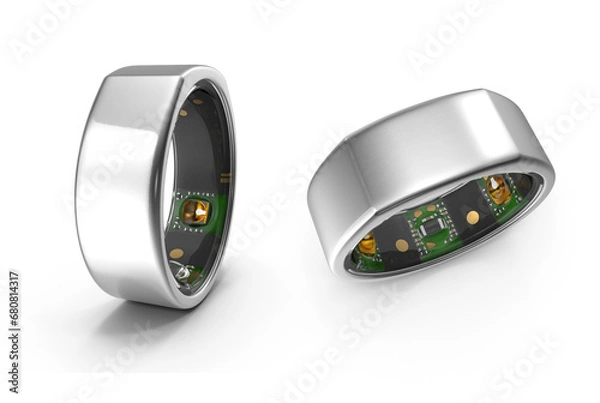 Fototapeta smart ring on transparent background