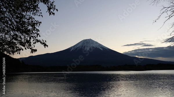Fototapeta 秋の田貫湖からの富士山