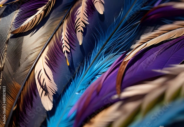 Obraz Feathers pattern abstract