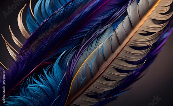 Obraz Feathers pattern abstract