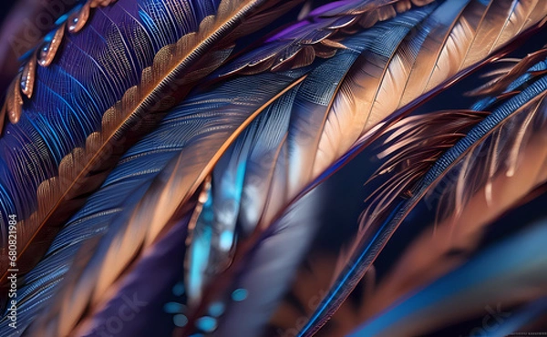 Obraz Feathers pattern abstract
