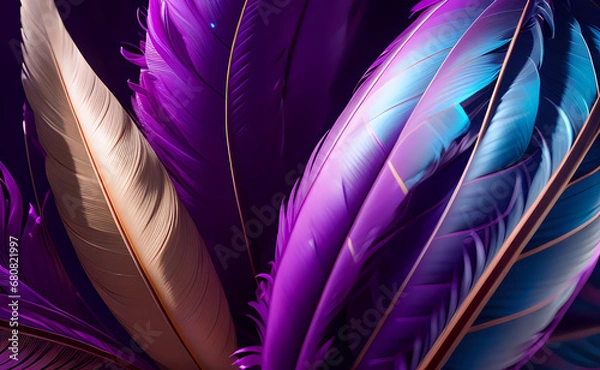 Obraz Feathers pattern abstract