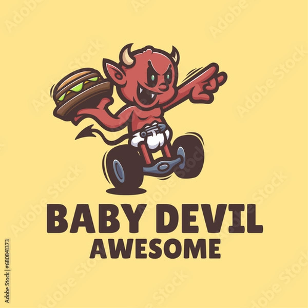 Obraz Baby devil Logo